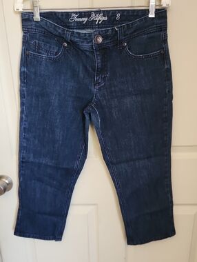 Tommy Hilfiger Dark Indigo Cropped Slim Capris